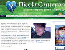 Tablet Screenshot of nicolacameronwrites.com